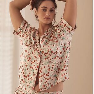 Brand new silky pajama top only